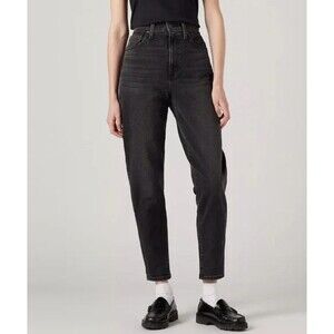 Levi's Women's High Waisted Mom Jeans Size 31 BLACK